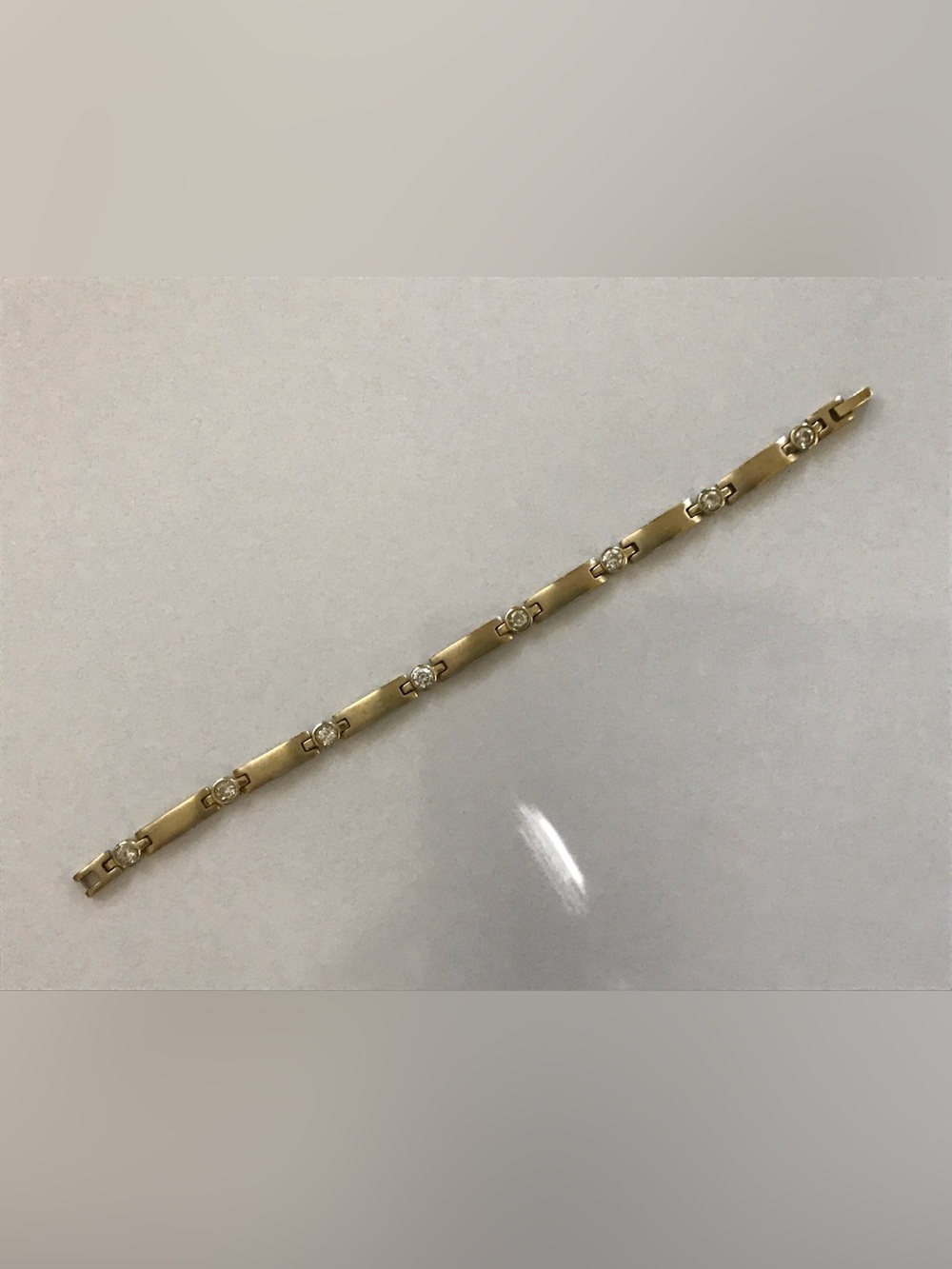 Speidel Gold Clad Diamonique Bracelet 8”